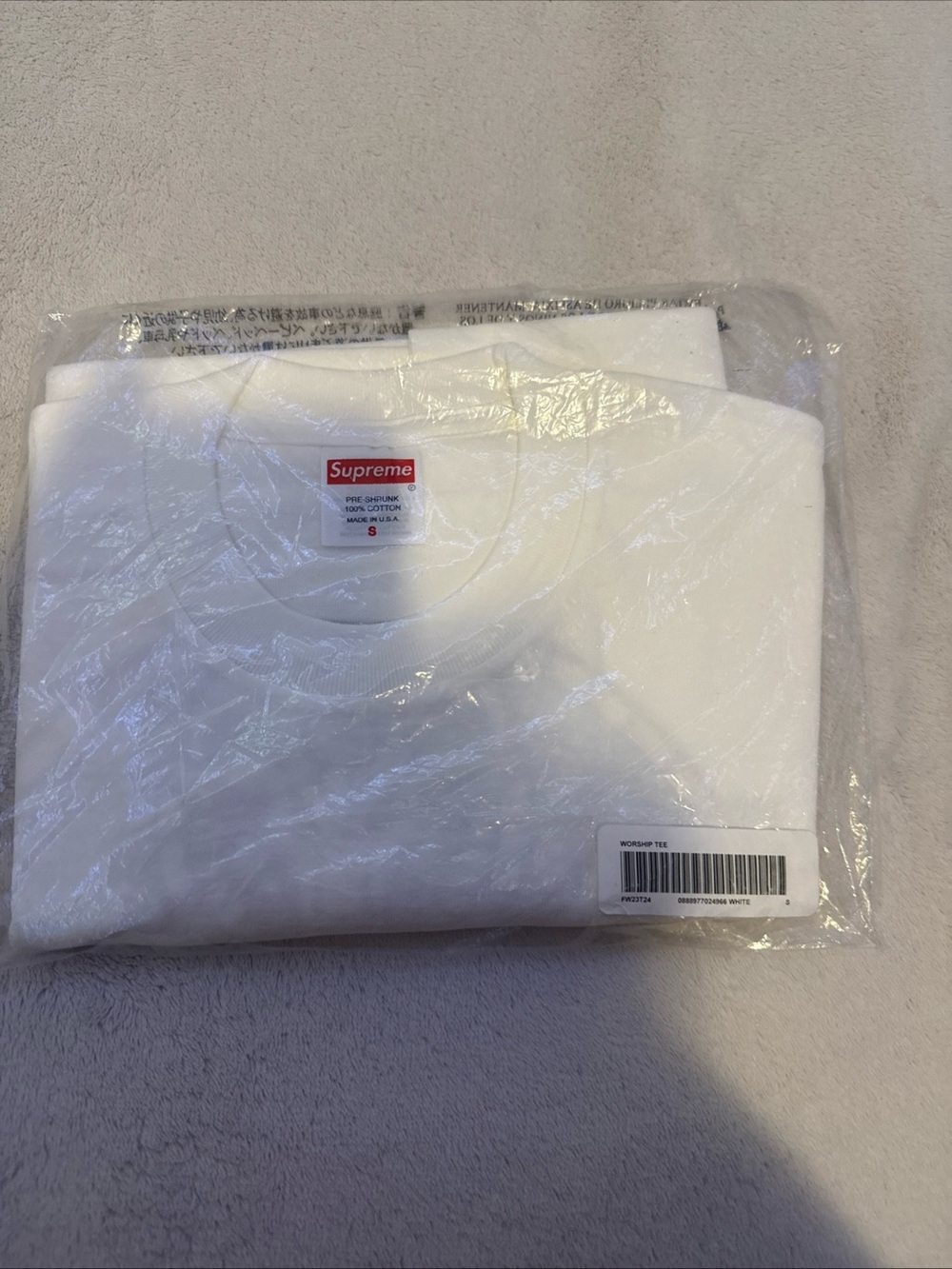 Supreme Worship Tee FW23 Brand New Size Small